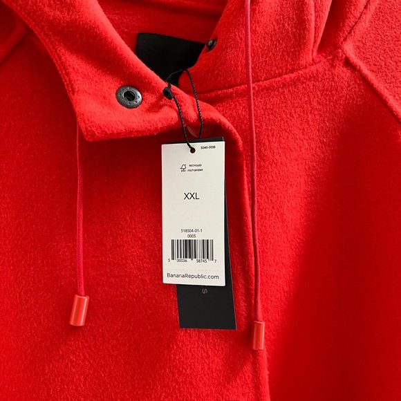 Banana Republic Wool-Blend Coat - Orange - Size XXL NWT - Picture 3 of 11